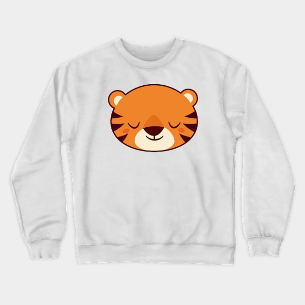 Kawaii Cute Kitten Tiger Crewneck Sweatshirt by happinessinatee